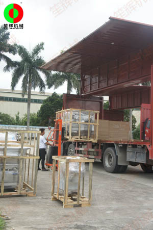 一批蔬果加工設備順利完工，裝車交付客戶！