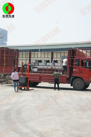 蔬果去皮清洗\提升風(fēng)干等加工處理設(shè)備裝車發(fā)往惠州客戶！