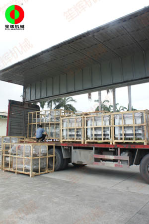 毛刷清洗去皮機及洗菜機等設備交付河北客戶！